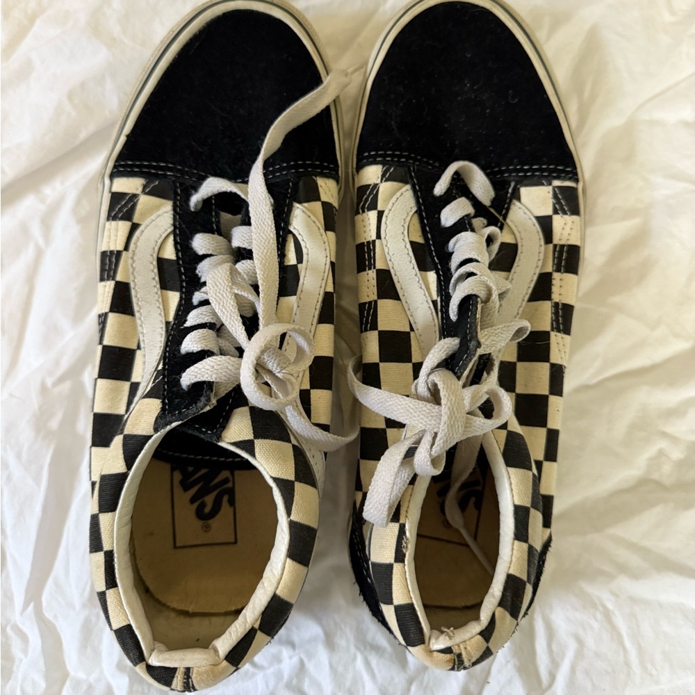 Vans Black and White Checkered Sneakers